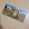 Carte postale métallique