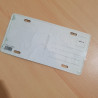 Carte postale métallique